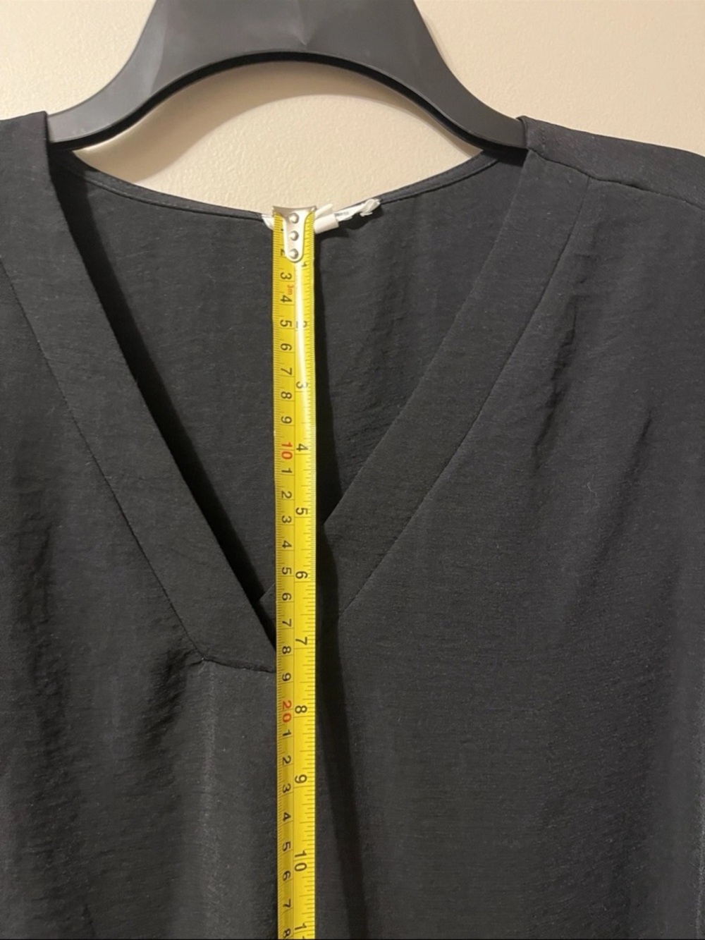 Maurices Black V-Neck Balloon Sleeve Blouse Women’s Large - Picture 7 of 9